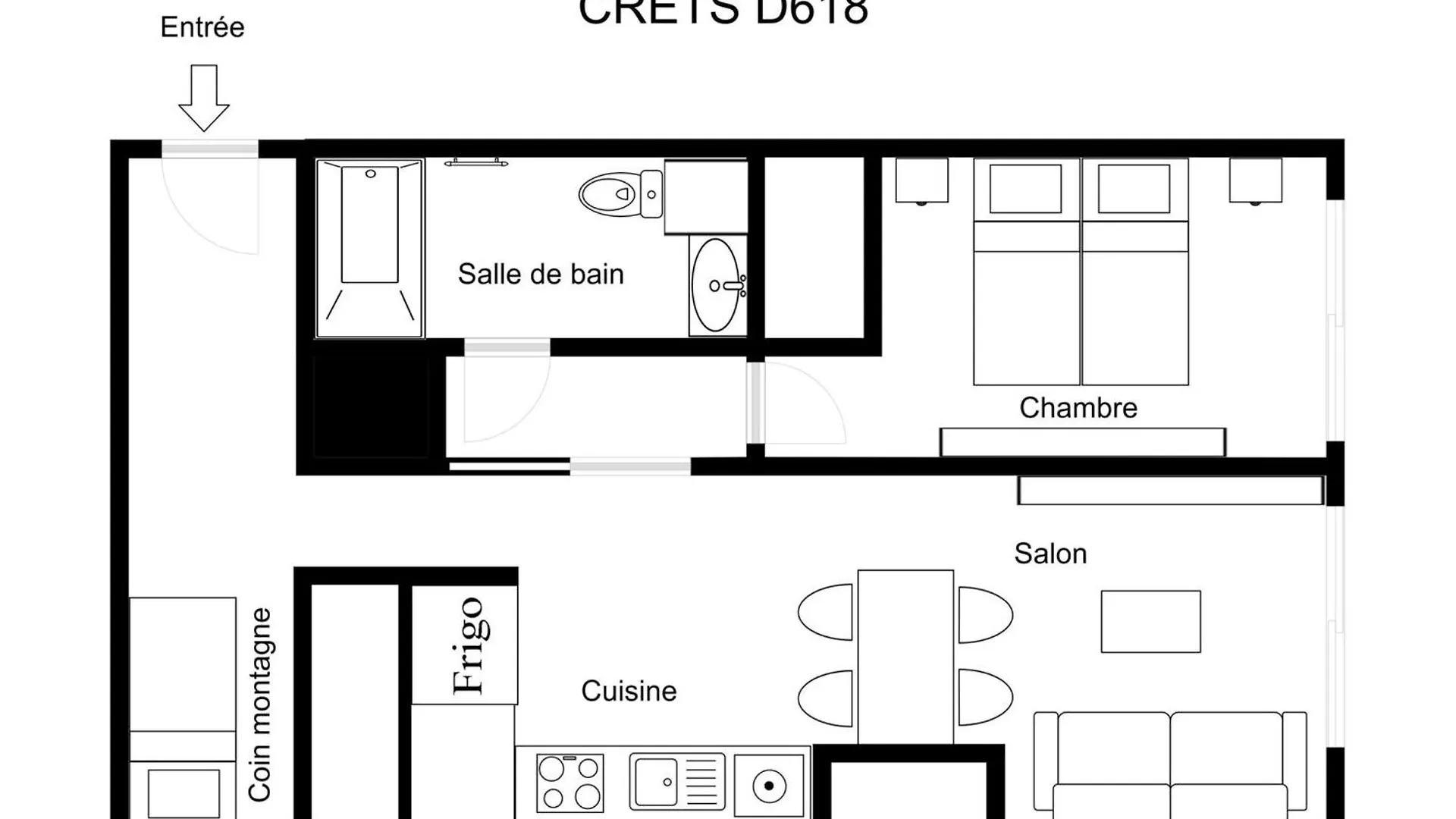 Charmant 2 Pieces Cabine Skis Aux Pieds Avec Parking Et Seche-Chaussures - Fr-1-182-245 Les Allues 0*,  France